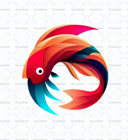 Abstrakter Koi